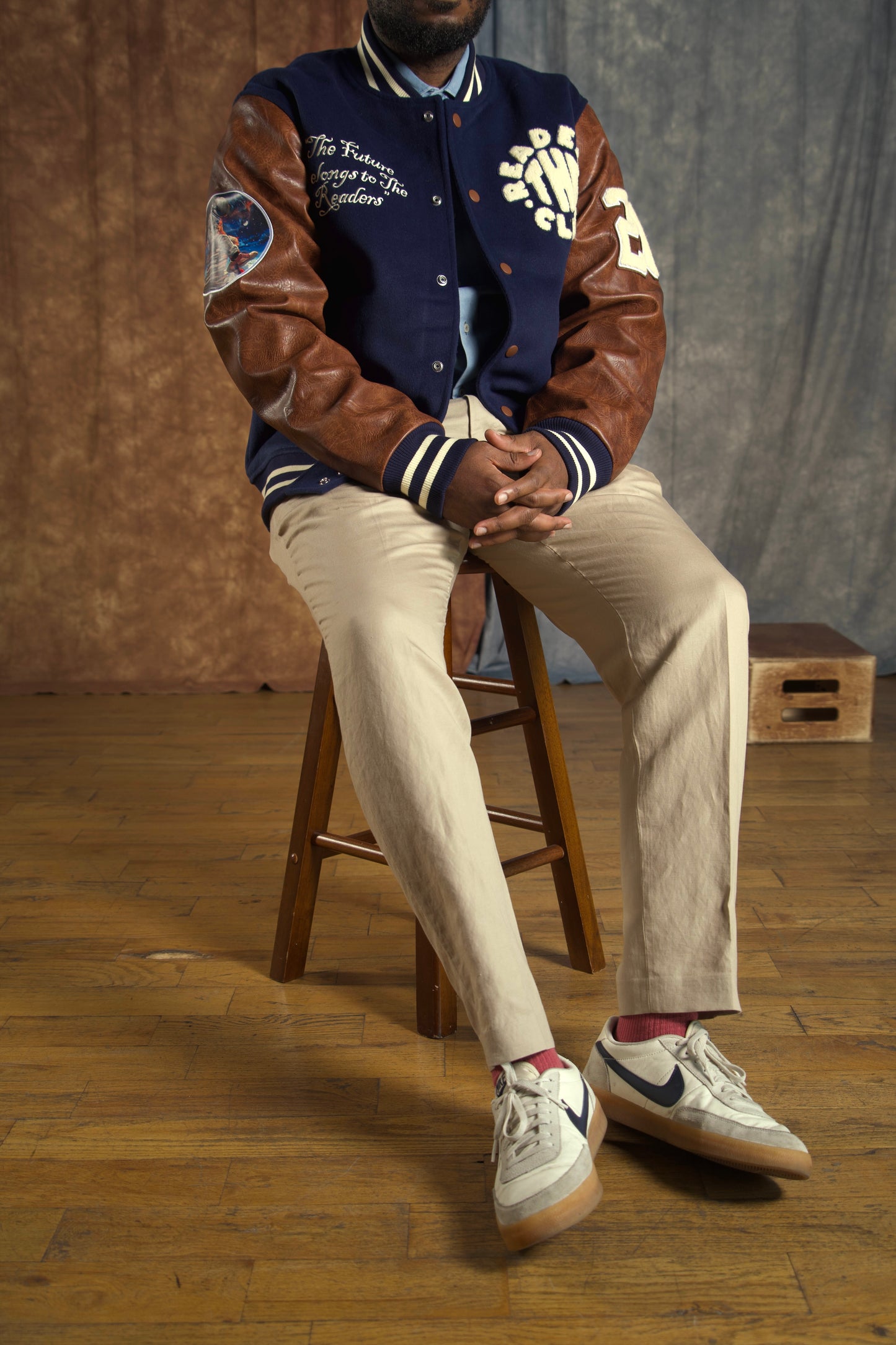 TRC Signature Varsity - Navy and Brown.
