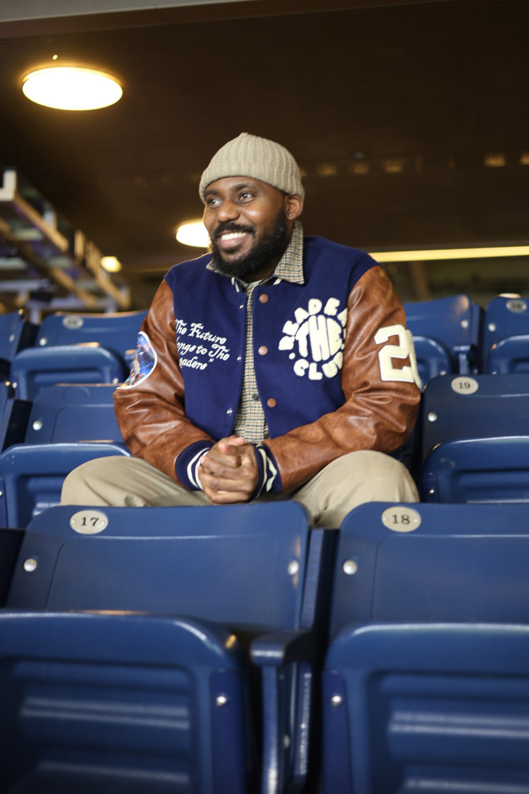 TRC Signature Varsity - Navy and Brown.